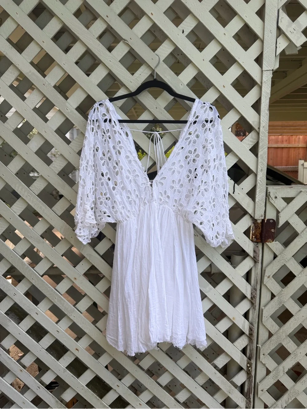 Free people Bella Note Eyelet Mini Dress